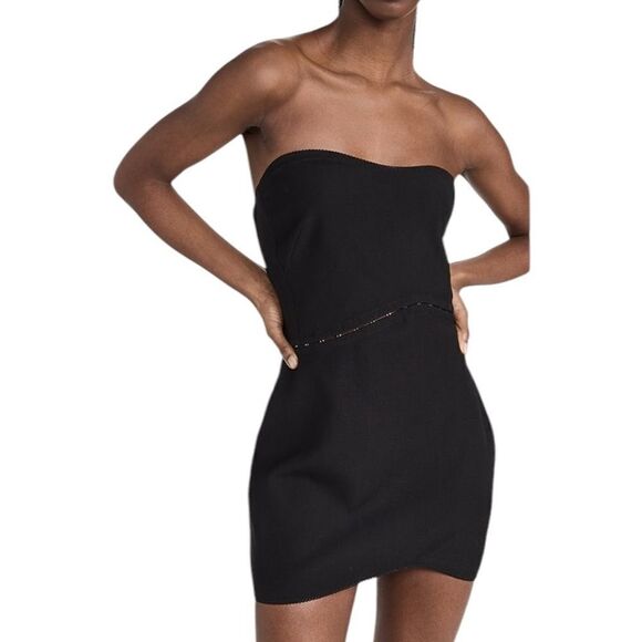 Anna October Black Wave Mini Dress  | Size L - Picture 1 of 13